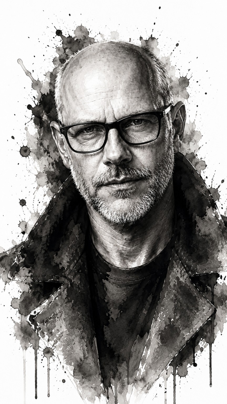 Portrait d’encre