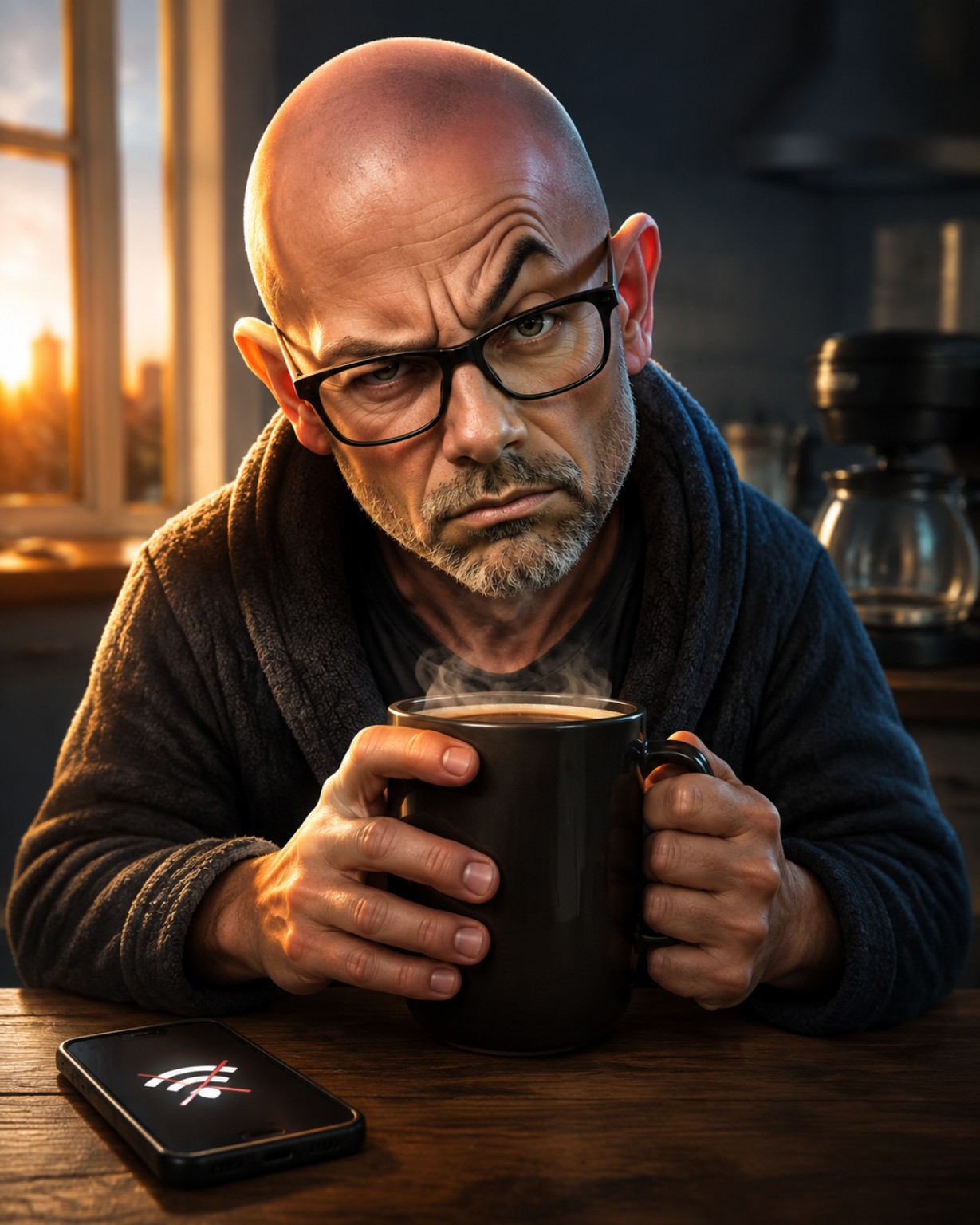 Matin sans réseau