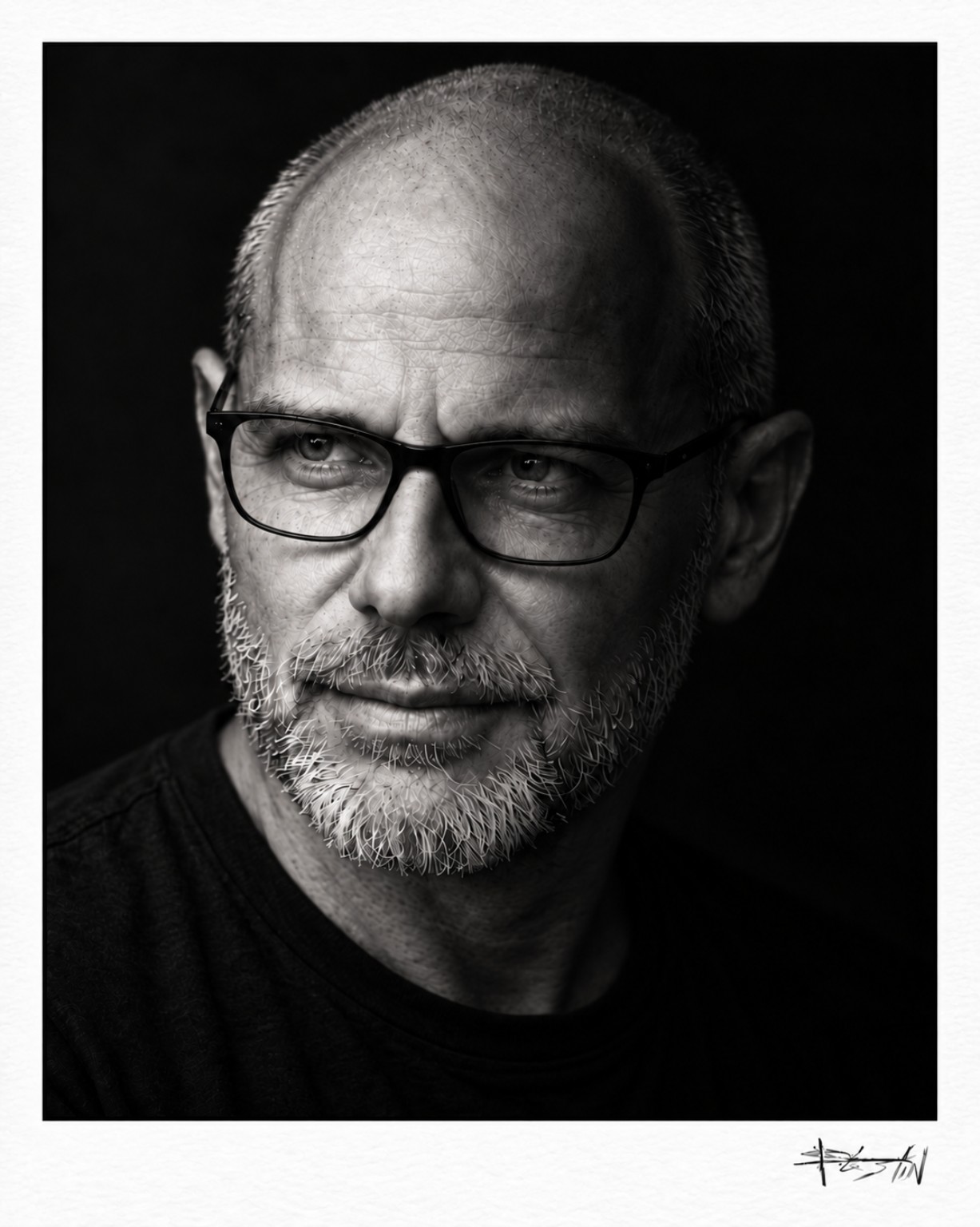 Portrait en cours — étude 10